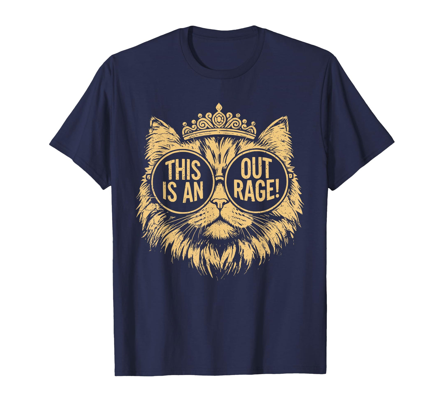 This is an Outrage Cat Meme Funny Sarcastic Quote T-Shirt