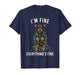 Miniature Pinscher Christmas I'm Fine Everything is Fine T-Shirt
