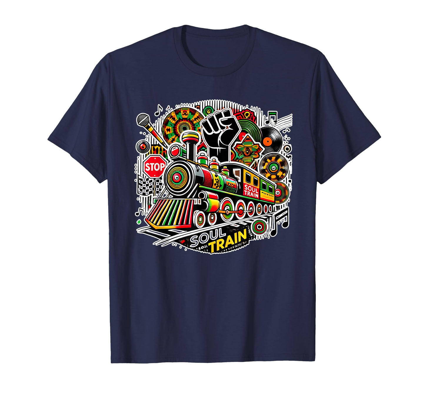 Soul Train African American Melanin Africa Black History T-Shirt