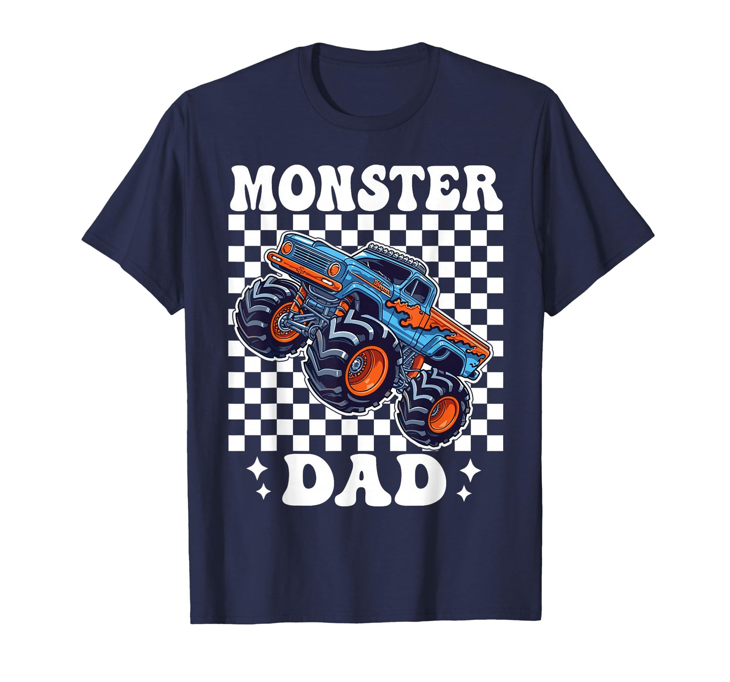 Monster Truck Dad Family Matching Monster Trucks Birthday T-Shirt