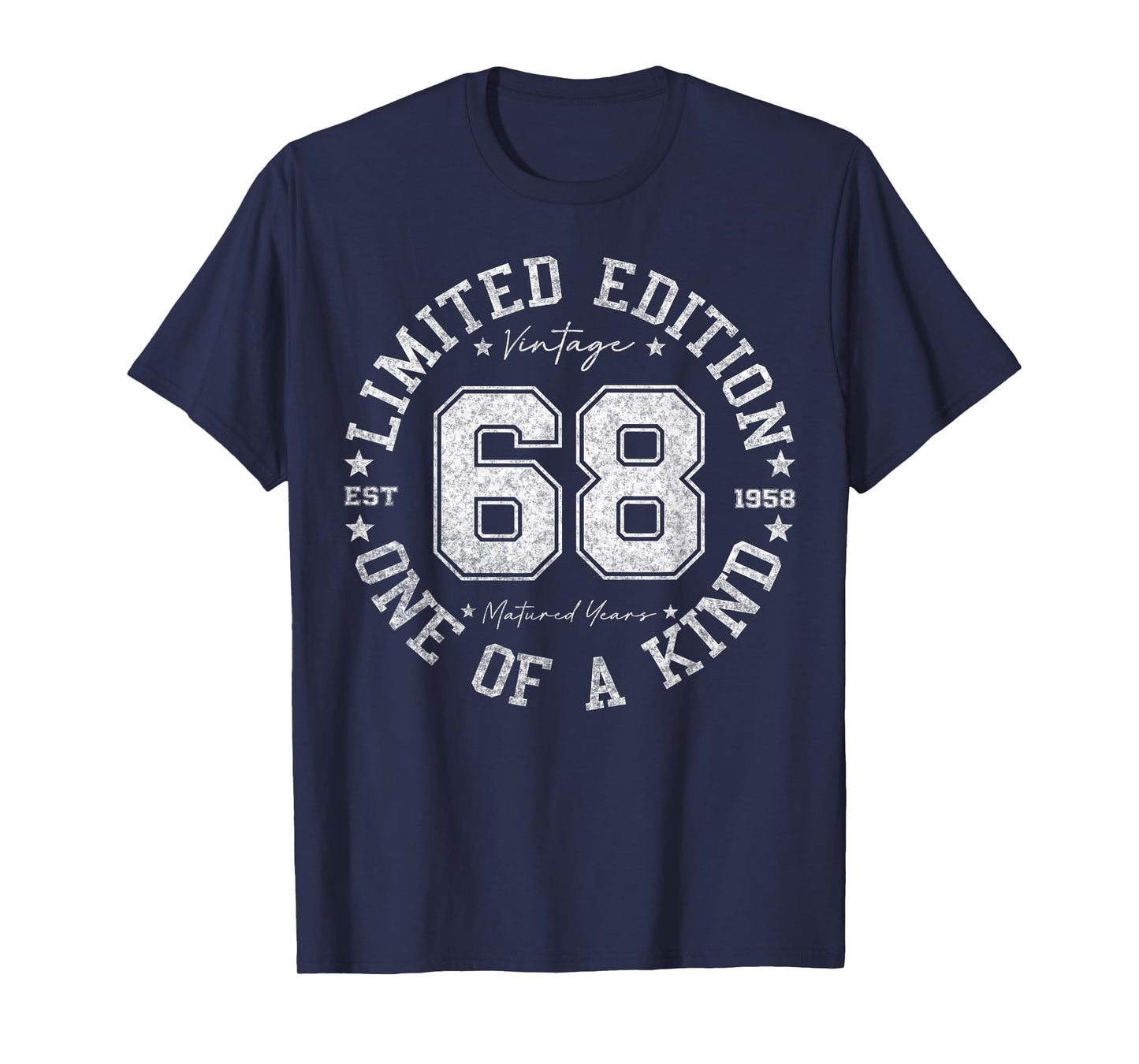 68 Year Old Gifts Vintage 1958 Limited Edition 68th Birthday T-Shirt