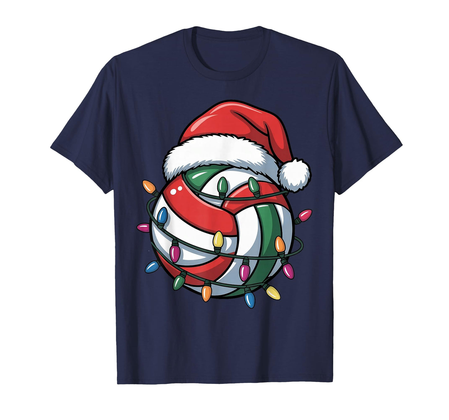 Volleyball Christmas Santa Hat Volleyball Sport Men Boys Kid T-Shirt