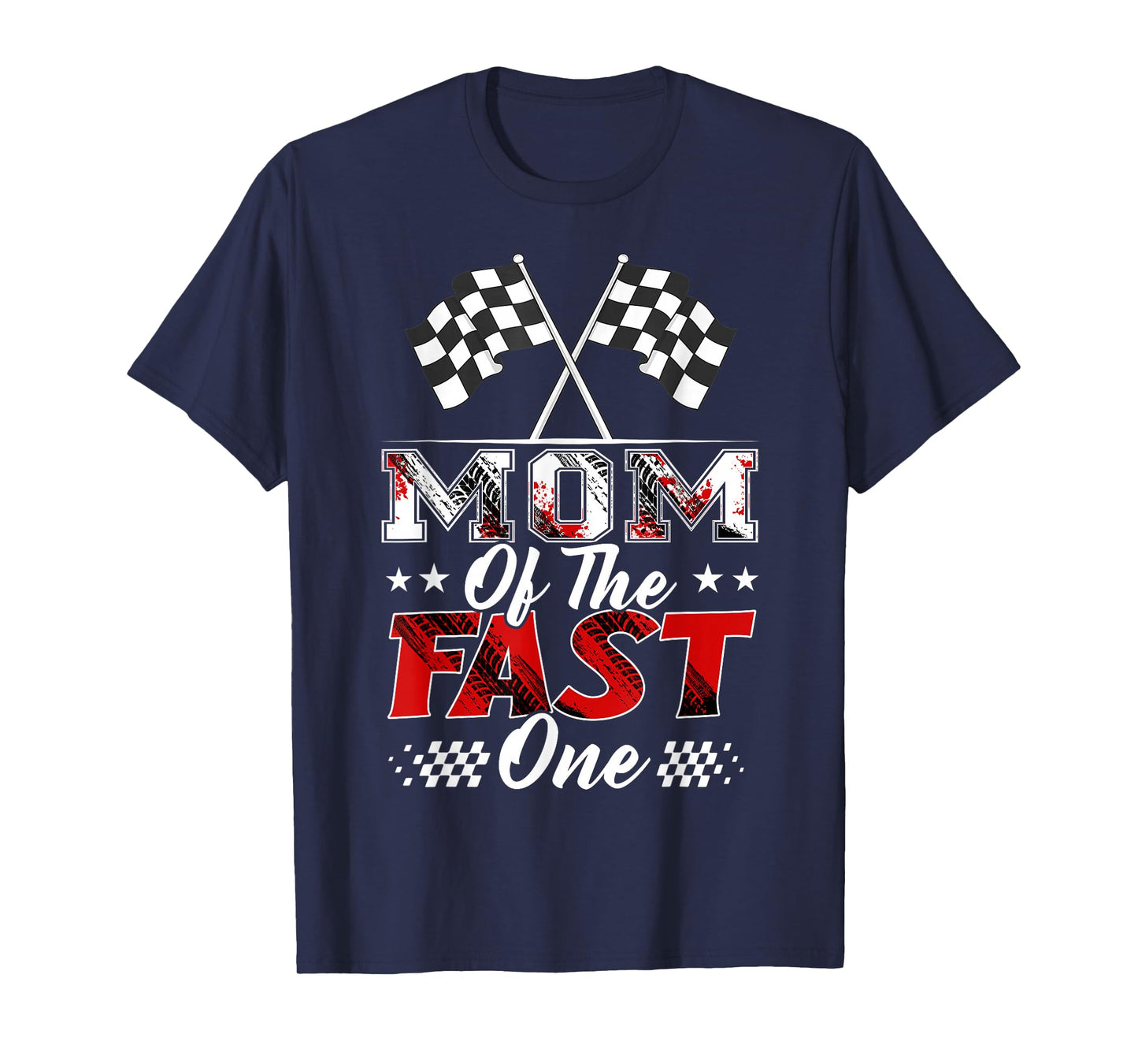 Mom of The Fast One Birthday 1st Race Car Family T-Shirt