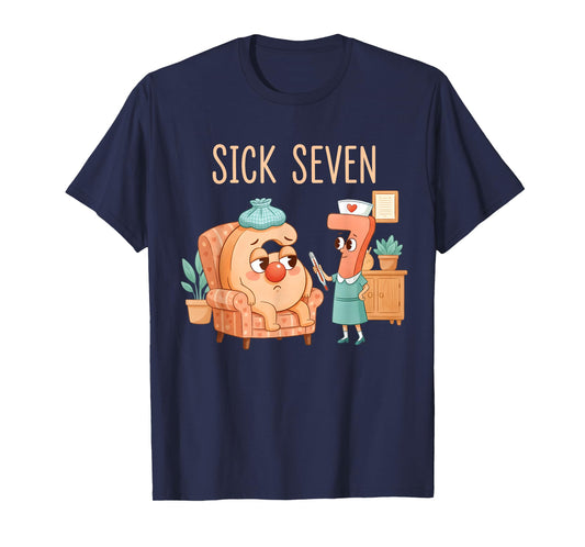 Six Seven 6 7 Funny 67 Gen Alpha Slang 6-7 Meme Nurse T-Shirt