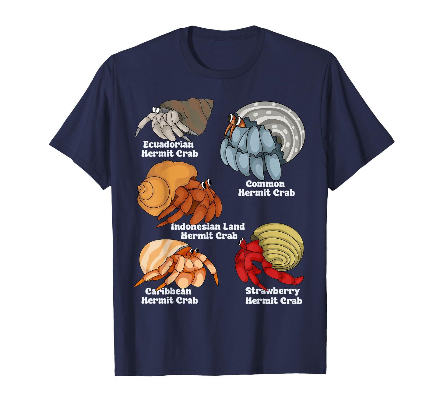 Hermit Crab Lover Kids Aquarium Species Hermit Crabs T-Shirt