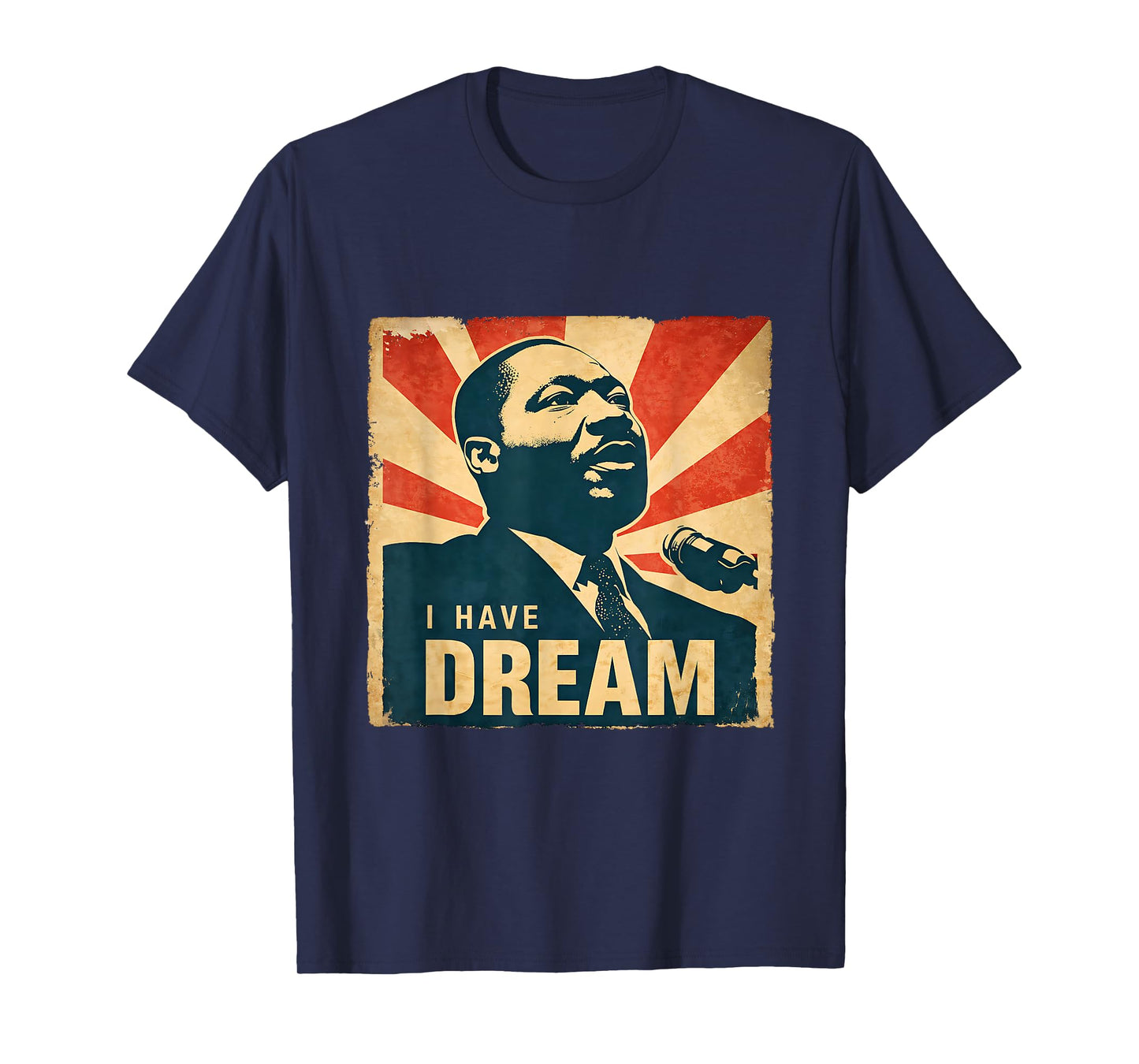 Dream Like King African American Black History Month Vintage T-Shirt