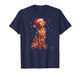Christmas Dog Vizsla Santa Xmas Women Men Kids T-Shirt