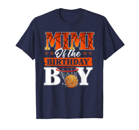 Basketball Mimi of The Birthday Boy Family Matching T-Shirt