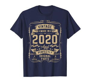 Vintage 2020 6yr 6th Birthday Gifts Boys Girls 6 Year Old T-Shirt