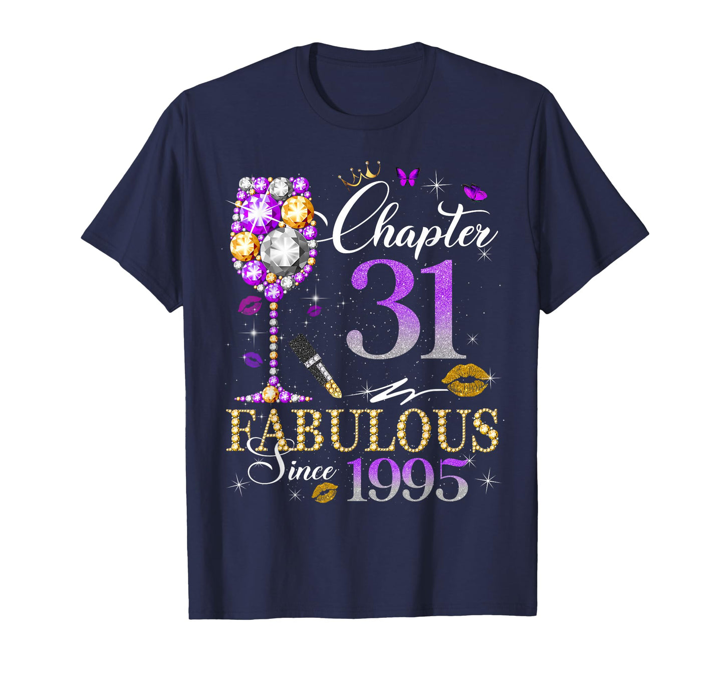 Chapter 31 Fabulous Since 1995 31st Birthday Women Girls T-Shirt