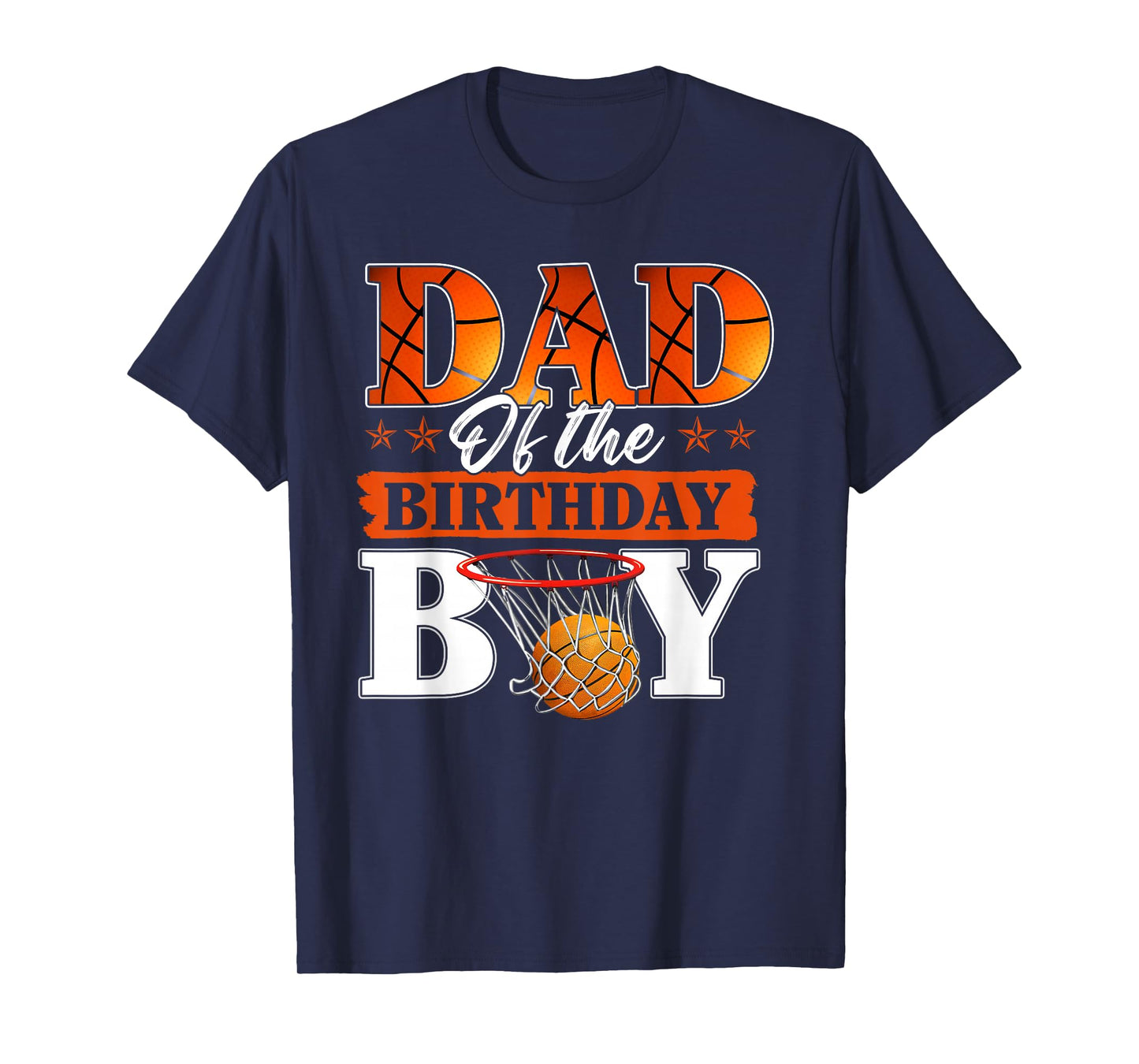 Basketball DAD of The Birthday Boy Family Matching T-Shirt