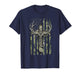 Deer Antlers Fishing Hook Christian Cross Camo Flag Men Boys T-Shirt