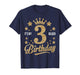 It's My 3rd Golden Birthday 3 Year Old Bday Groovy T-Shirt