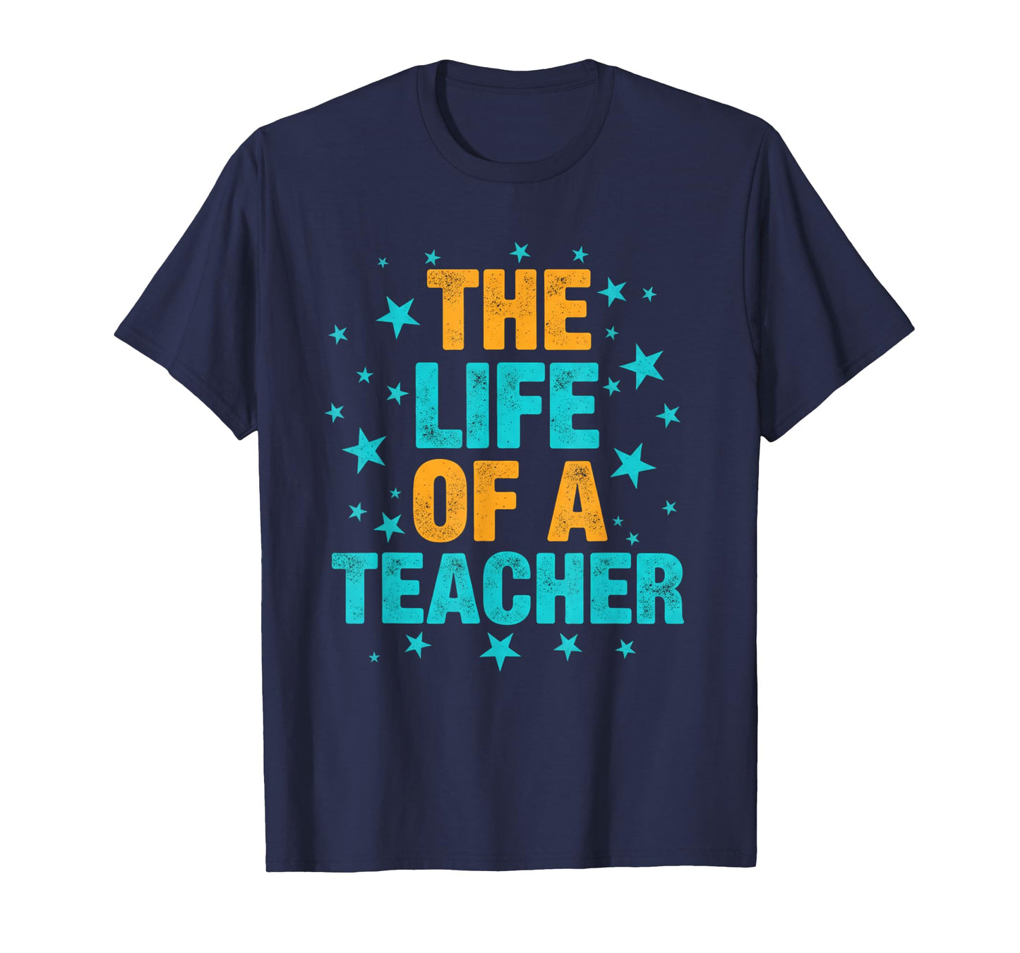 The Life of a Teacher Funny Retro Educator T-Shirt