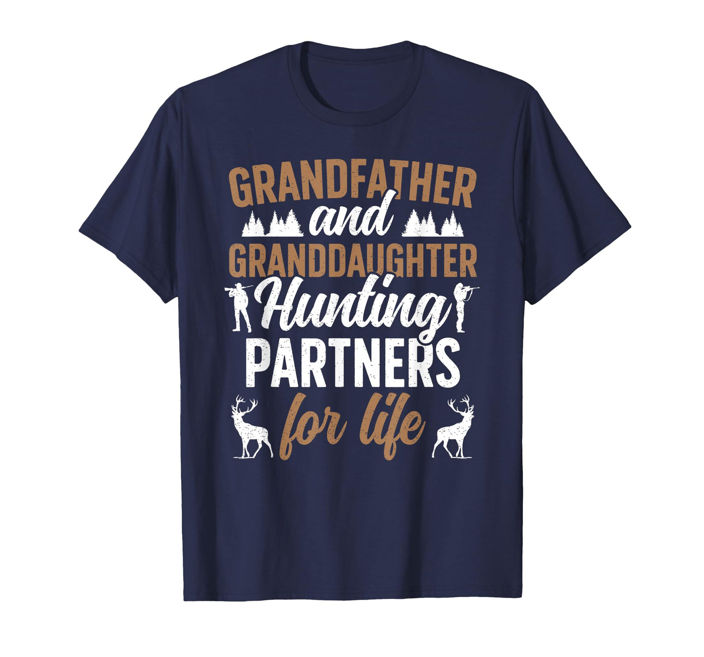 Grandfather and Granddaughter Hunting Partners for Life T-Shirt
