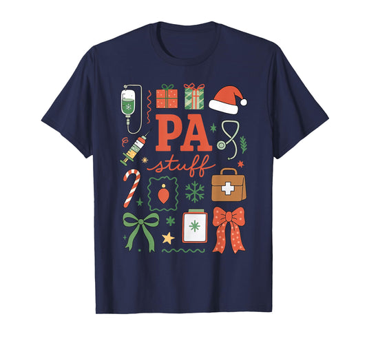 Christmas Physician Assistant Healthcare Provider Medical T-Shirt