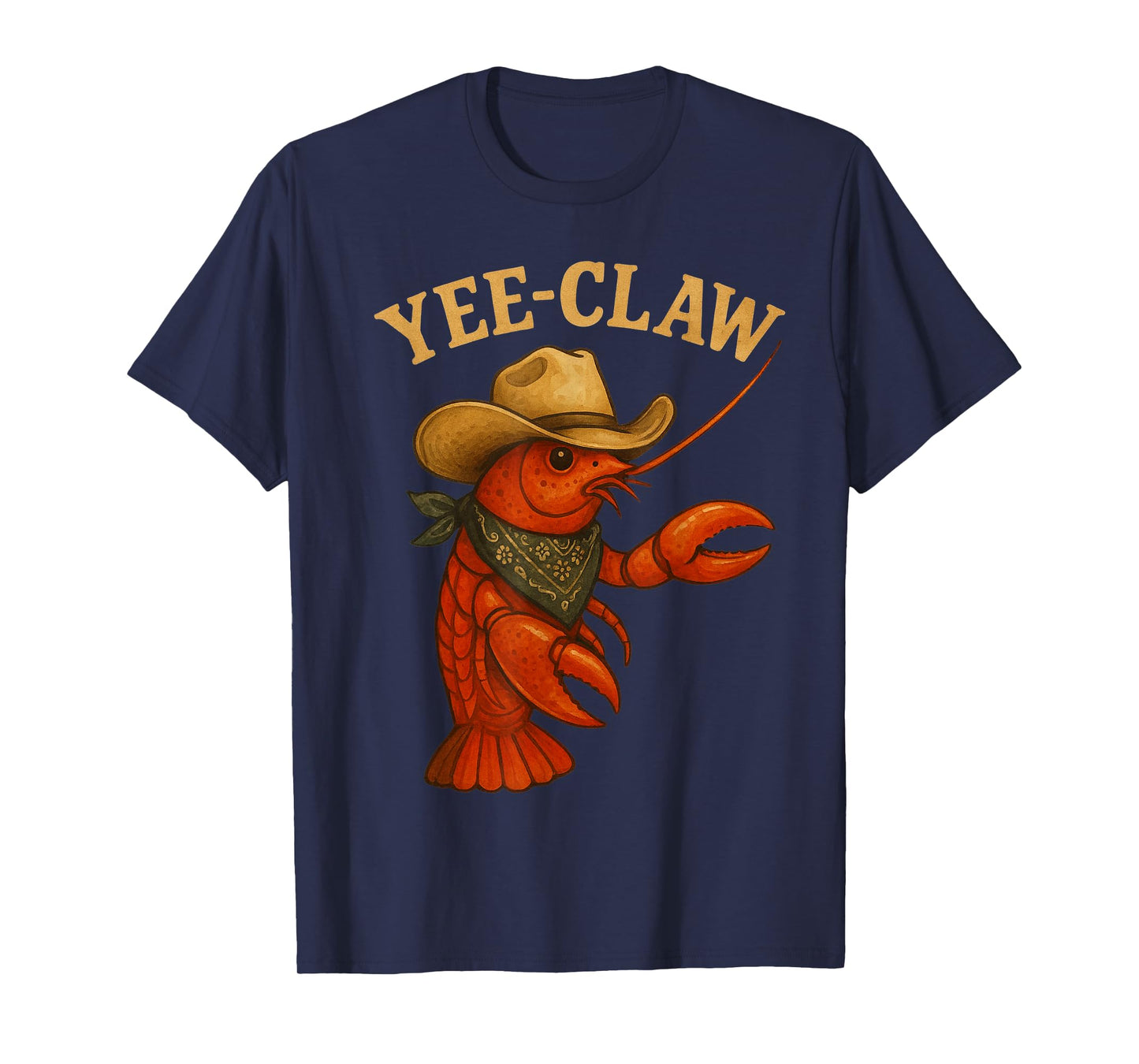 Yee Claw Funny Crawfish Cajun Seafood Party Boys Kids Men T-Shirt