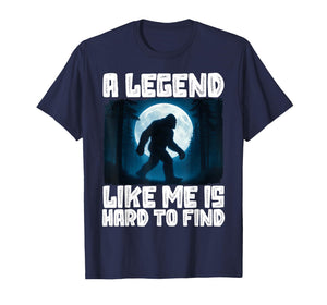 Bigfoot Legend Like Me is Hard to Find Moon Funny Sasquatch T-Shirt
