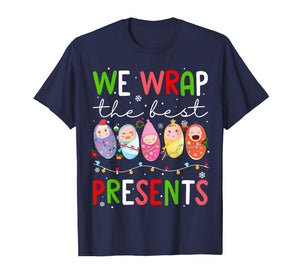 Mother Baby Unit Christmas Labor and Delivery Nurse Xmas T-Shirt