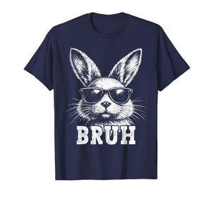 Kids Boy Easter Retro Bunny Bruh Easter Kids Boy Toddler Men T-Shirt