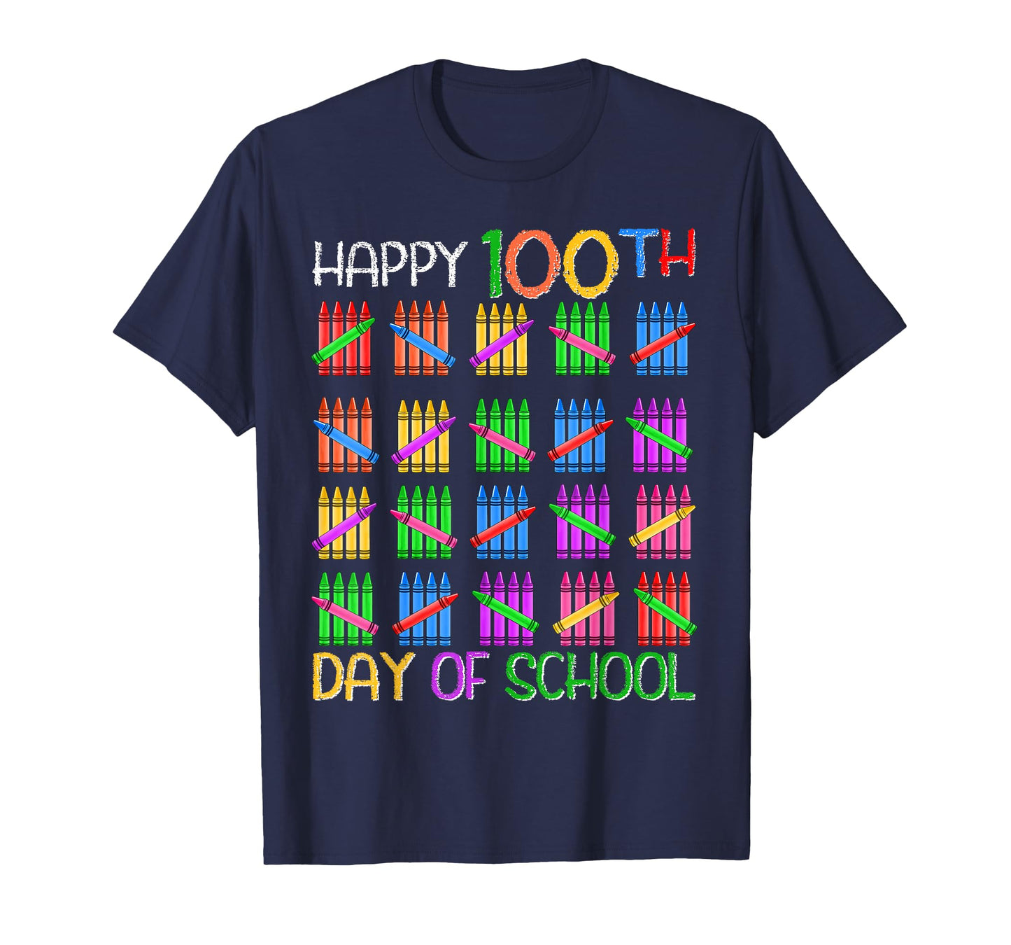 Happy 100th Day of School for Teacher Kids 100 Days Smarter T-Shirt