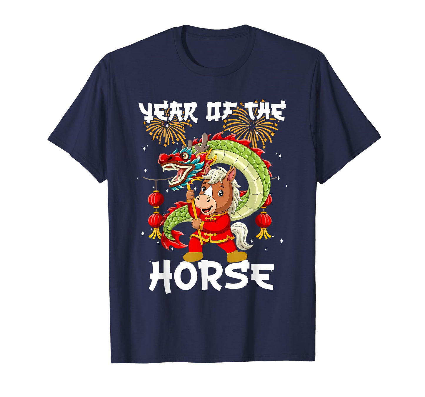 Year of The Horse Chinese New Year 2026 Lion Dance Lover Kid T-Shirt