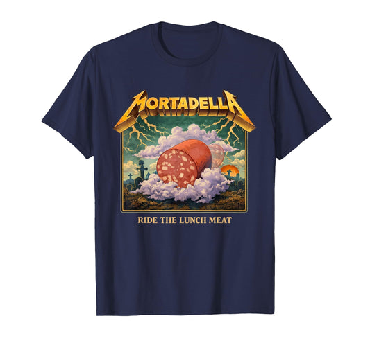 Mortadella Ride The Lunch Meat Italian Food Funny T-Shirt