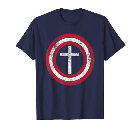 Christian Cross Tee The Lord is My Shield Jesus Saves Gospel T-Shirt