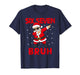 Funny Dabbing Santa Six Seven Bruh Christmas Meme Holiday T-Shirt