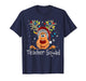 Teacher Squad Reindeer Christmas Xmas T-Shirt
