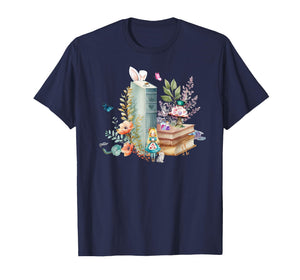 Alice in Wonderland Characters Lewis Carroll Book Lover T-Shirt