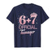 Funny 6+7 13 Official Teenager Pink Crown Birthday Princess T-Shirt