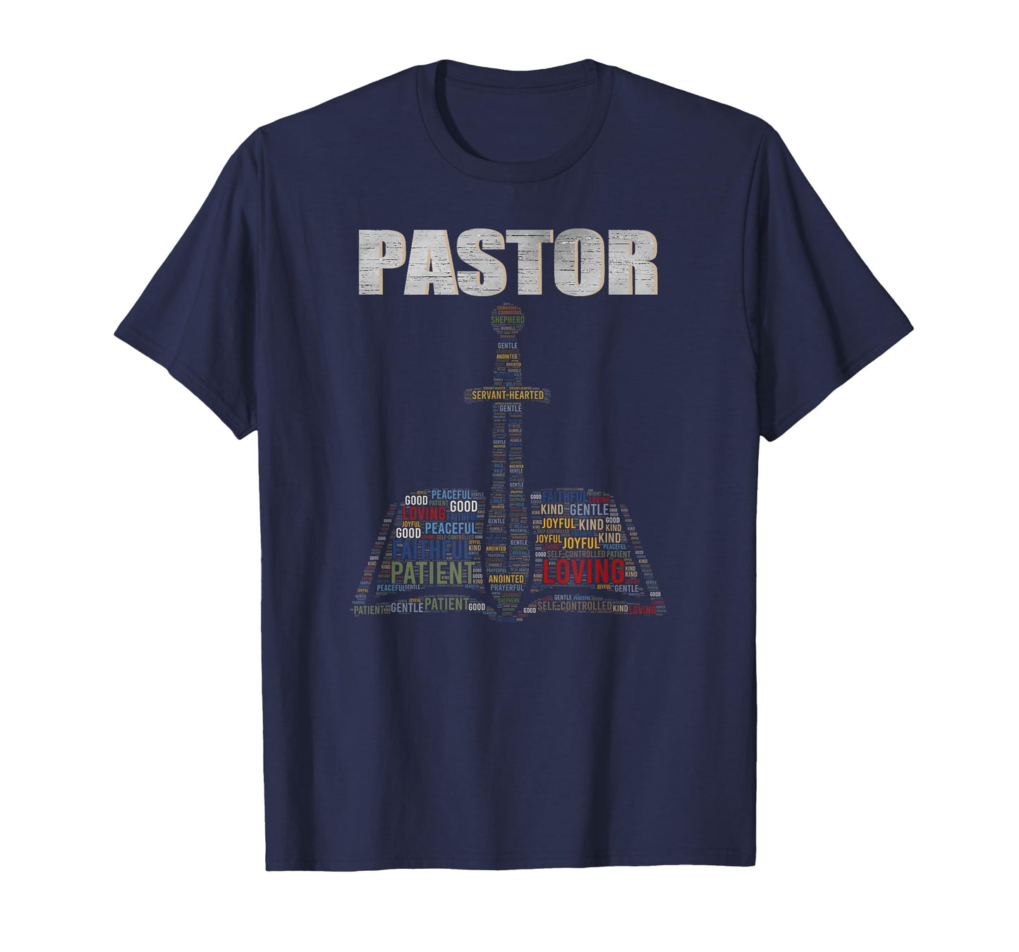 Christian Minister Word Cloud Church Pastor Appreciation Day T-Shirt