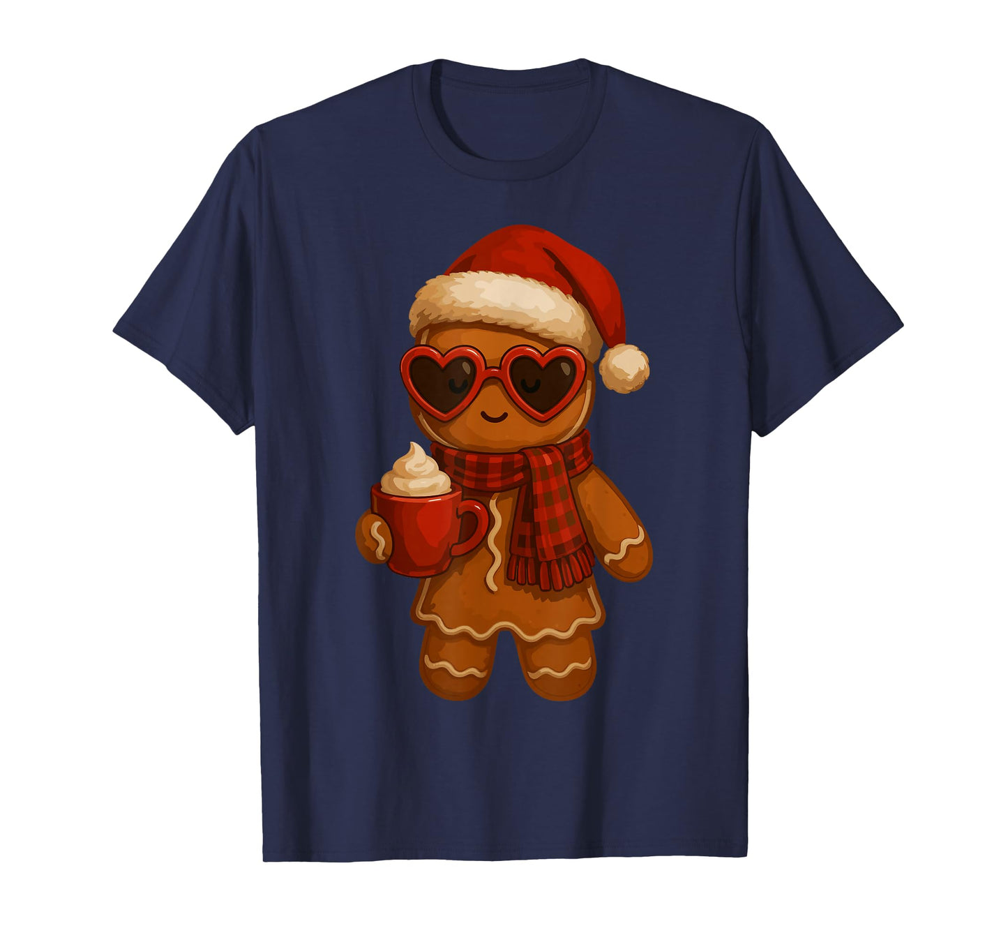 Gingerbread Christmas for Women Girls Funny Xmas T-Shirt