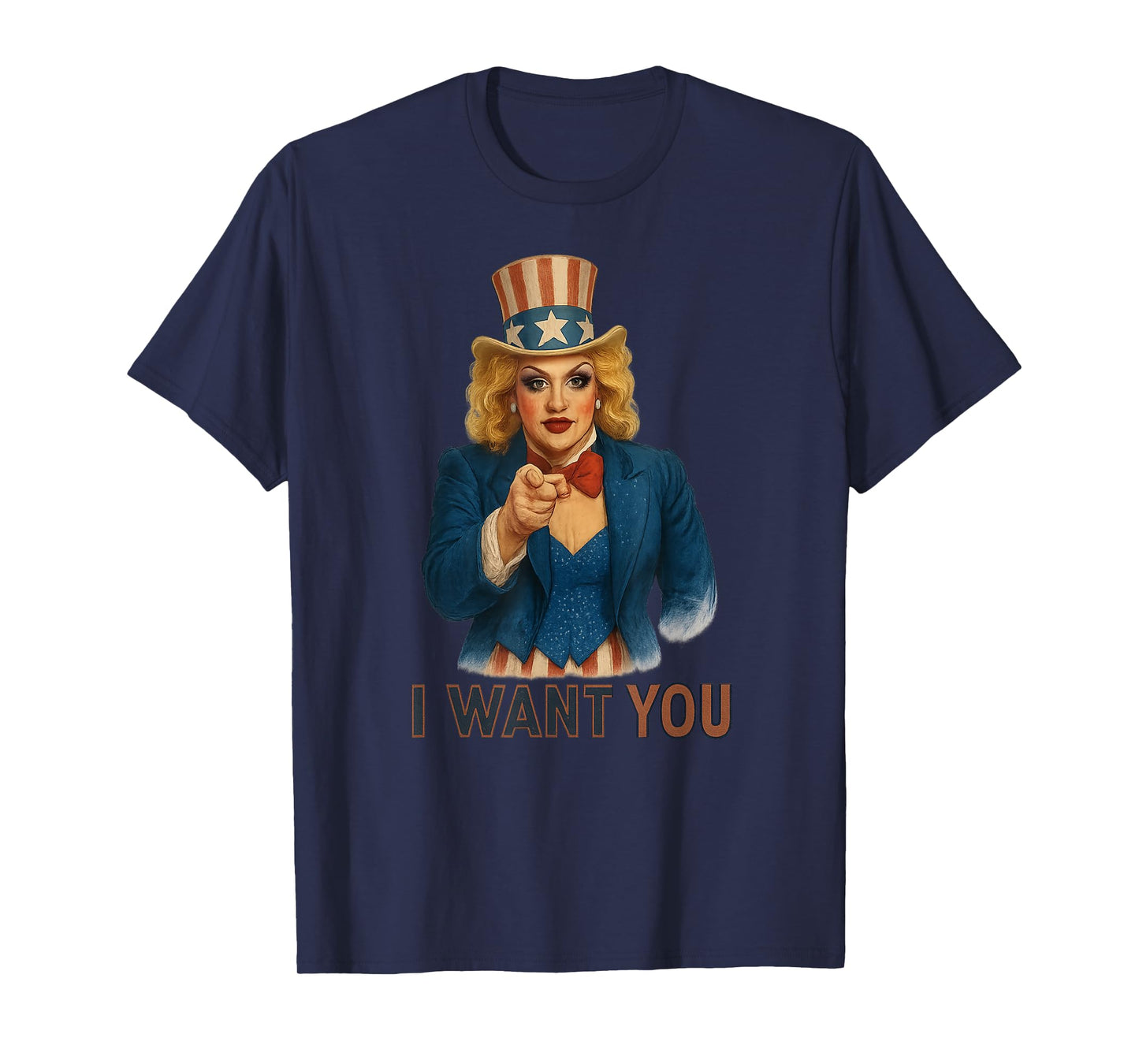 Uncle Sam Drag Queen LGBTQ Proud Patriotic American USA T-Shirt