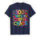100 Days Smarter Coffee Chaos Teacher Gifts T-Shirt