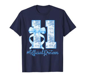 11th Birthday Coquette Bow 11 Year Old Birthday Girl T-Shirt