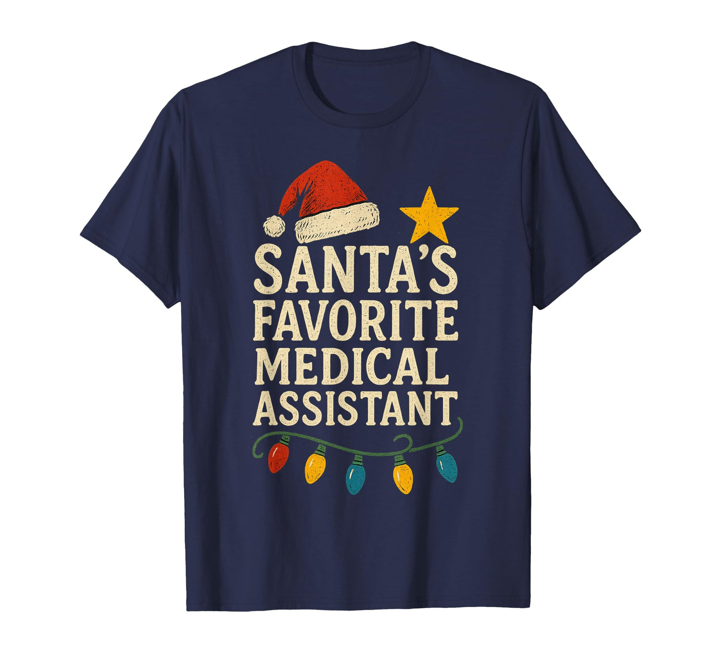 Santa's Favorite Medical Assistant Christmas Clinical Assist T-Shirt