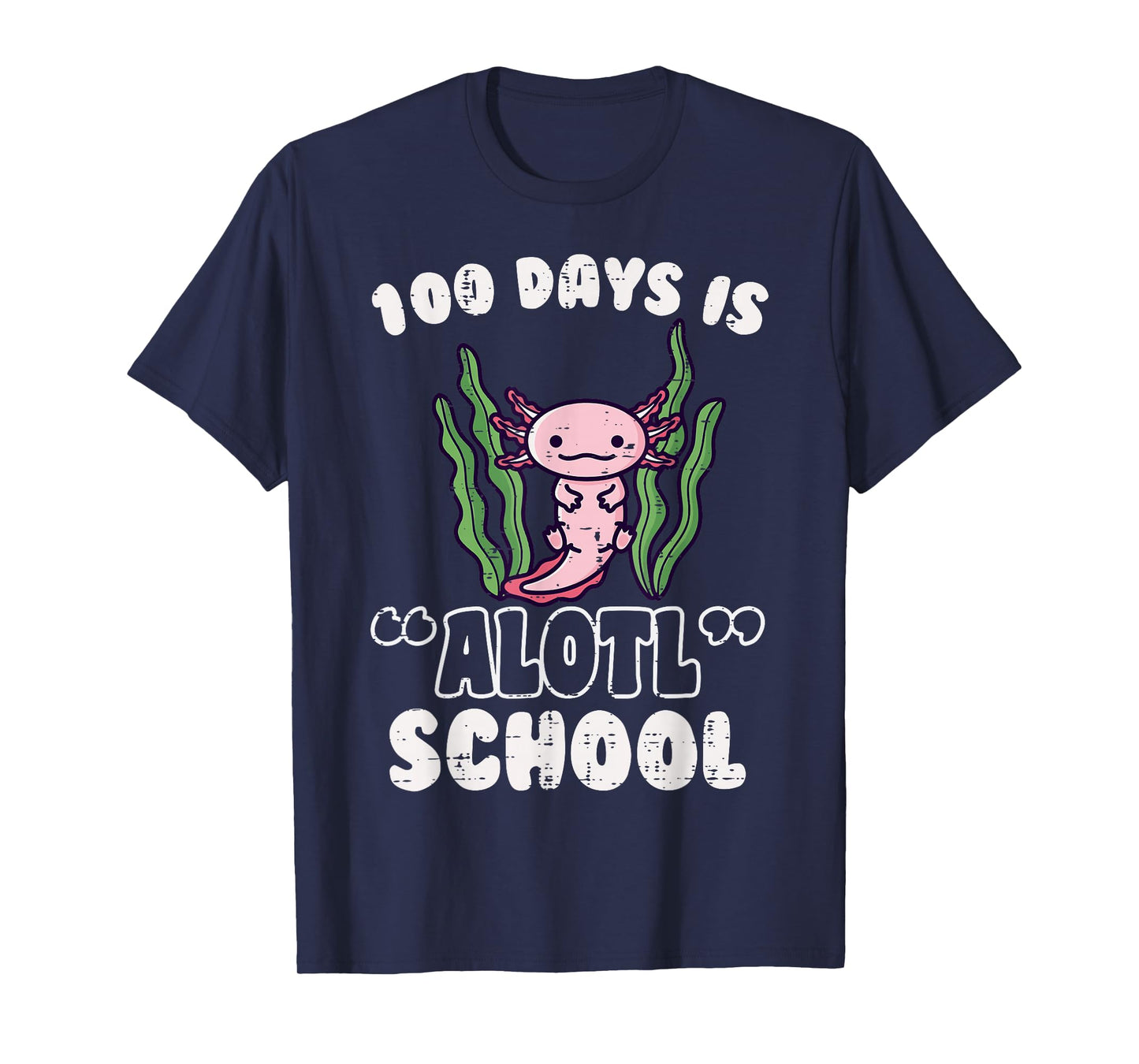100 Days is Alotl School Axolotl 100th Day Boys Girls Kids T-Shirt