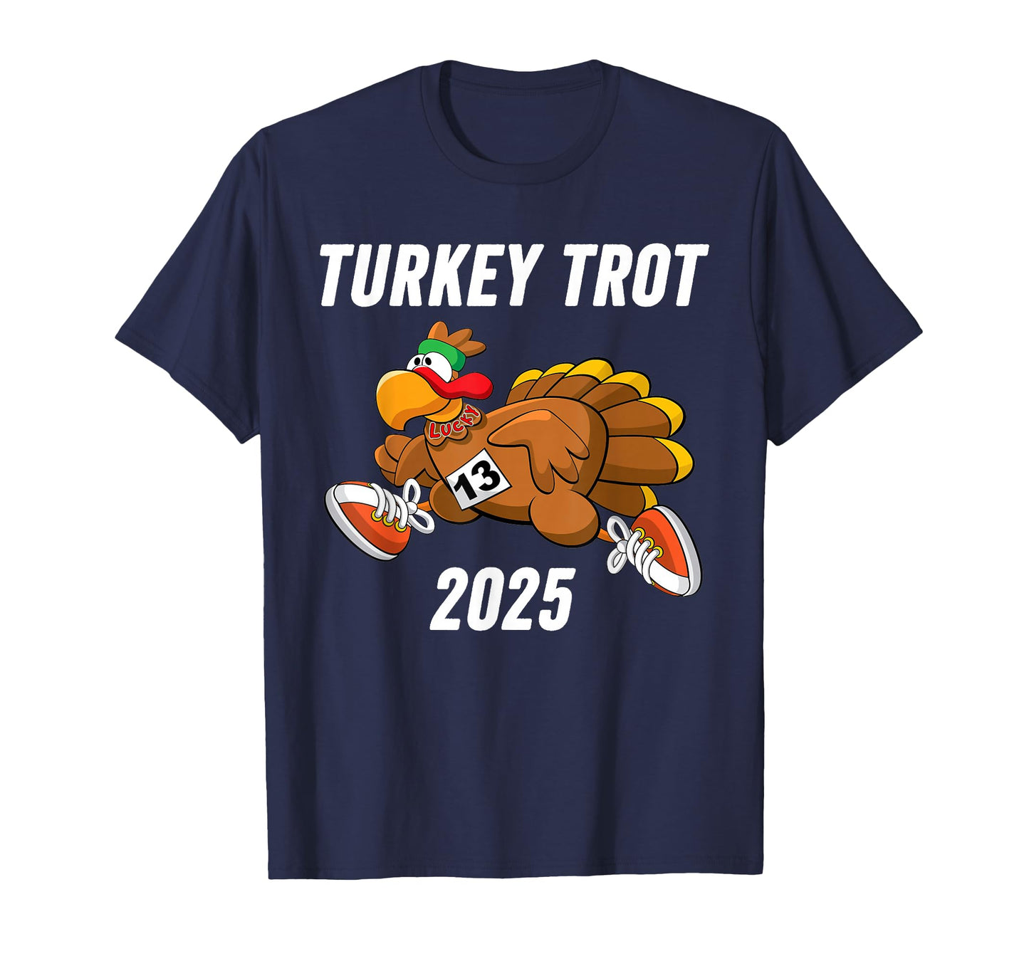 Running Turkey Trot Thanksgiving 2025 for Boys Girls Kids T-Shirt