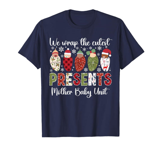 Mother Baby Nurse Christmas Mom Baby Nurse Xmas Party T-Shirt