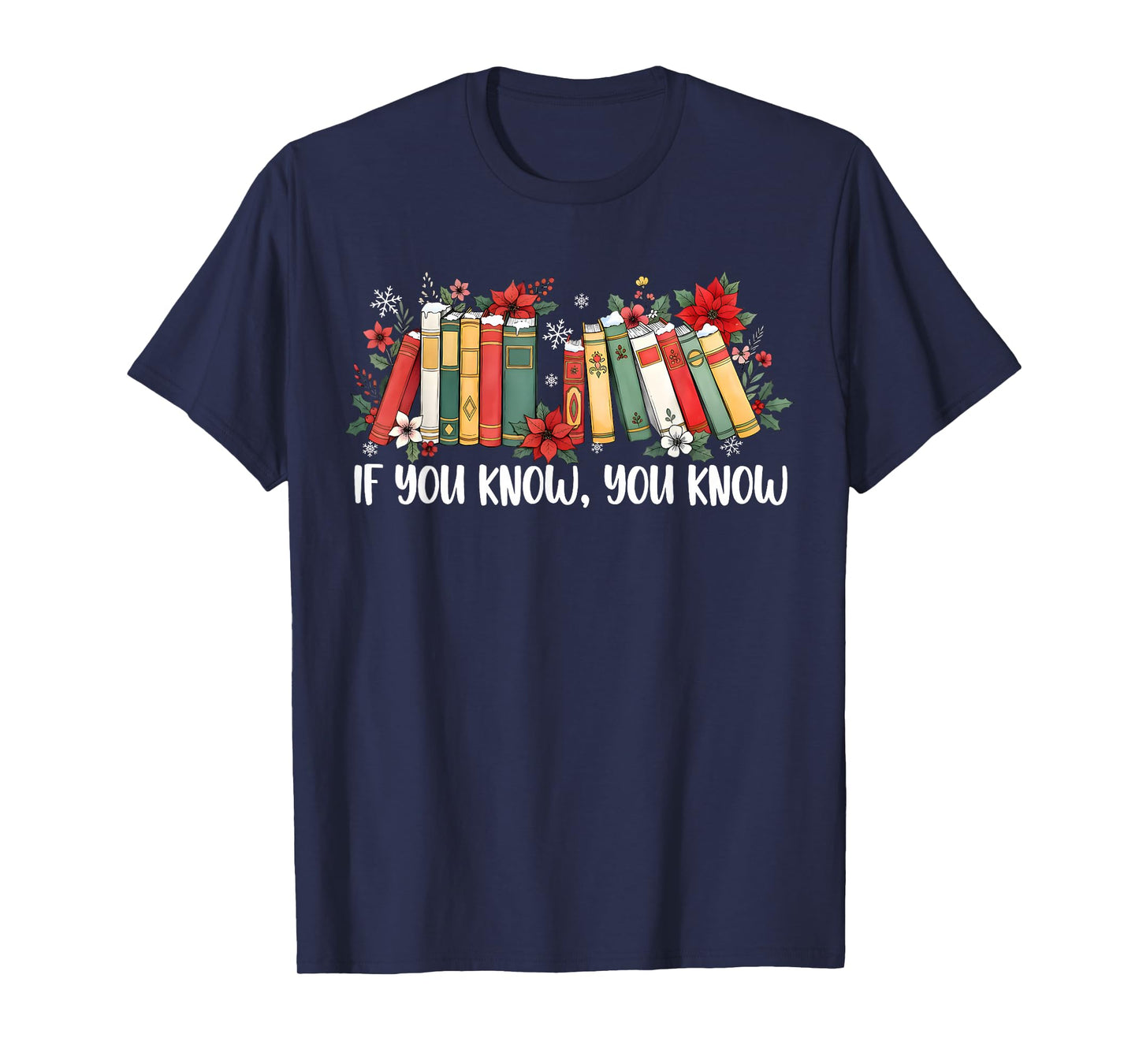 If You Know You Know 6 7 Six Seven Meme Floral Book Lover T-Shirt