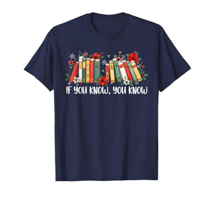 If You Know You Know 6 7 Six Seven Meme Floral Book Lover T-Shirt