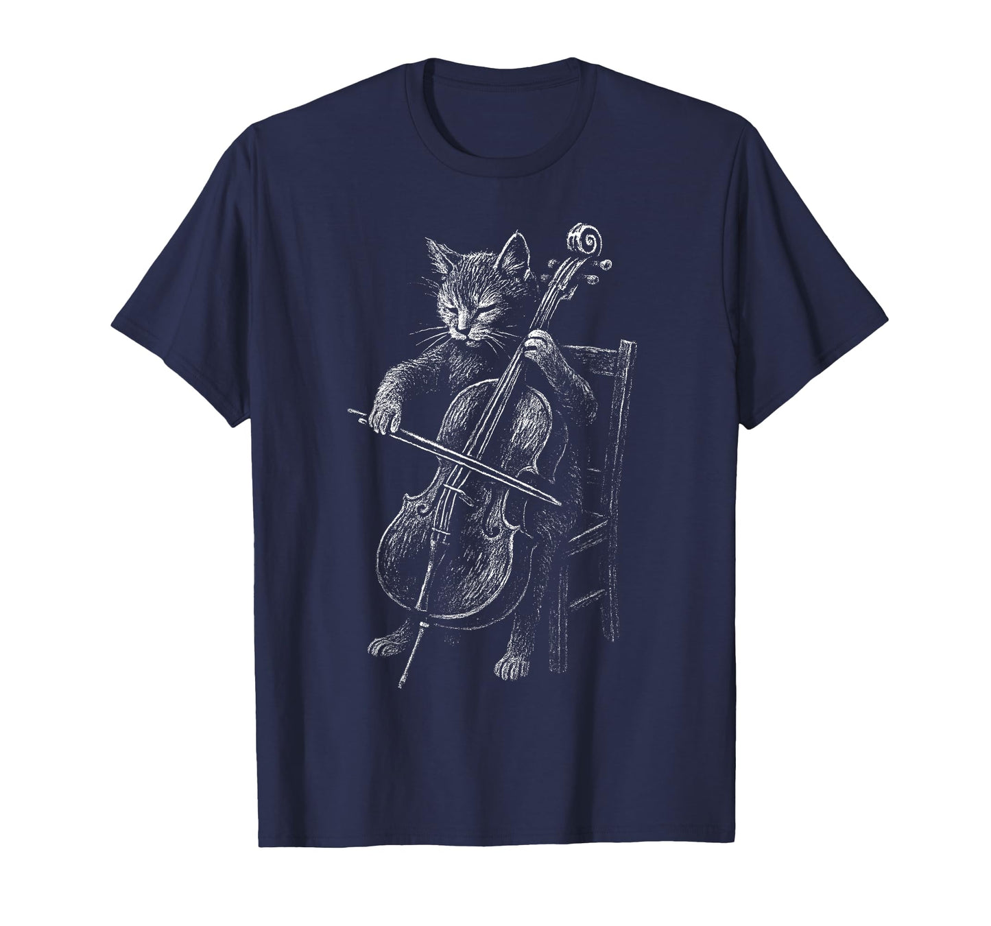 Cat Playing Cello Funny Musician Music Musical Instrument T-Shirt