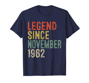 Legend Since November 1962 63rd Birthday Gifts 63 Year Old T-Shirt