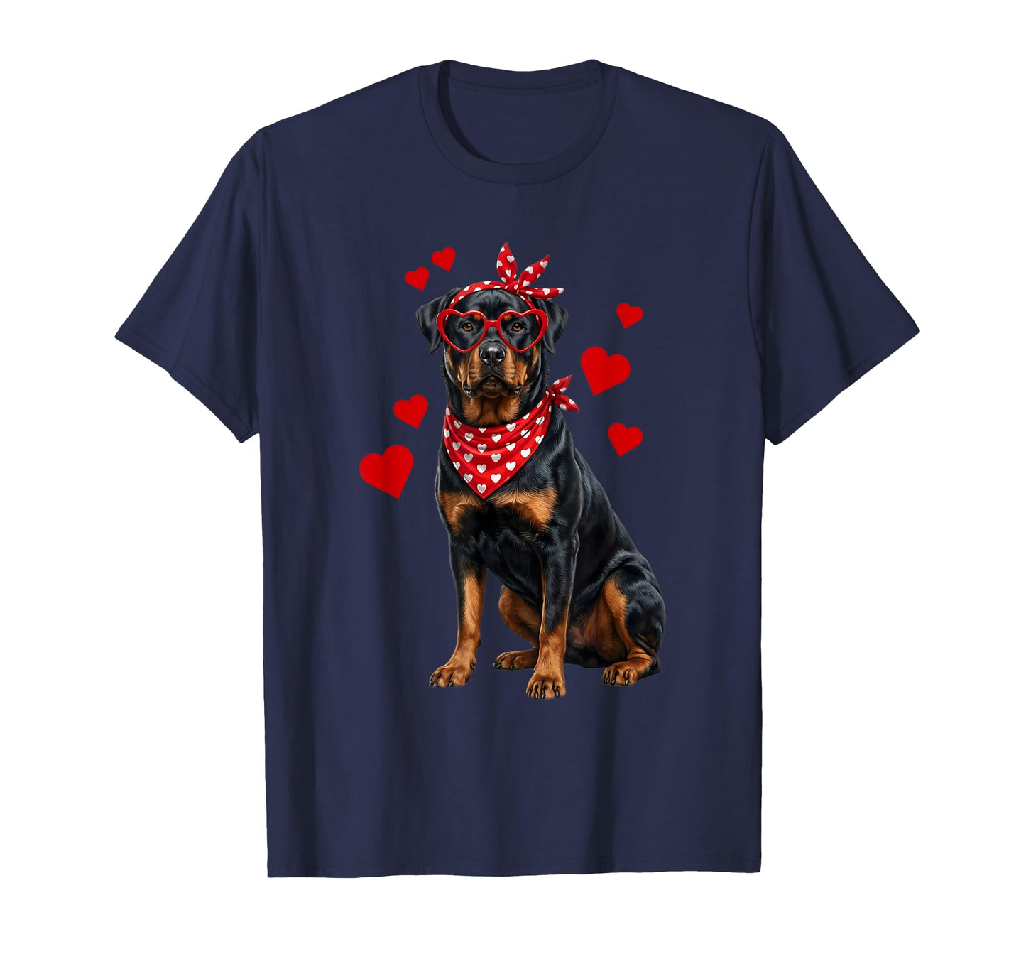 Rottweiler Valentines Day Dog Lover Heart T-Shirt
