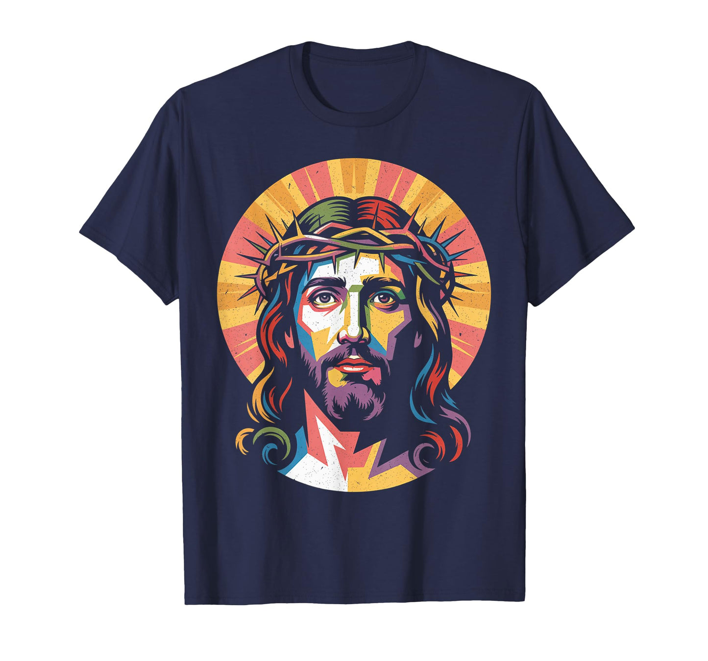 Vintage God King Jesus Christ Sweet Face Image T-Shirt