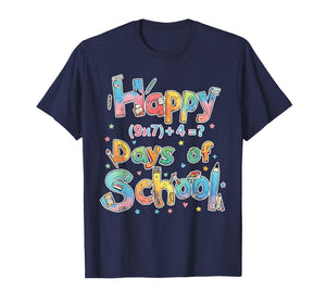 Happy 67 Days of School Math Equation Teacher six Seven Meme T-Shirt