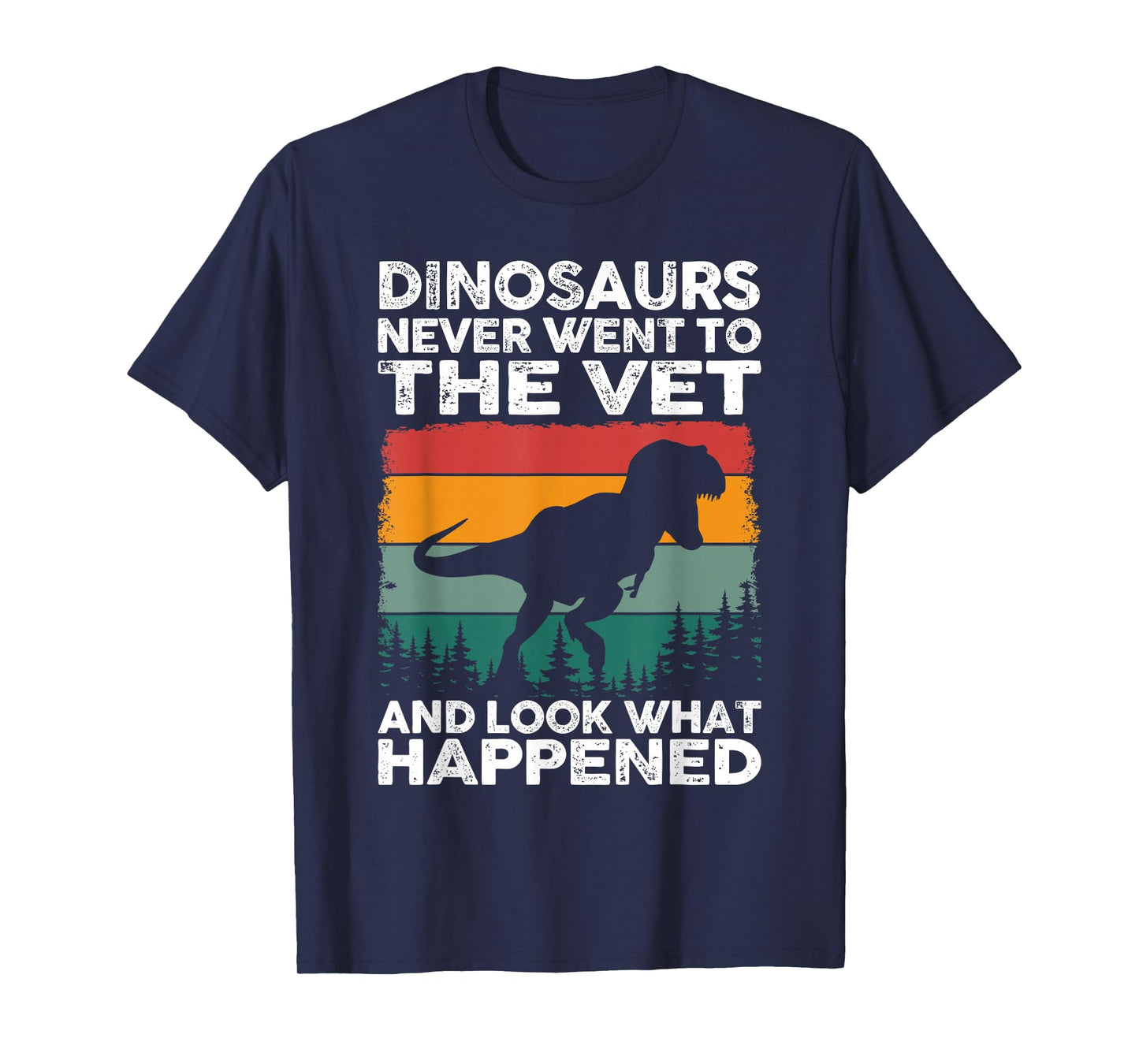Veterinarian Dinosaur Funny Vet Life Animal Rescue Humor T-Shirt