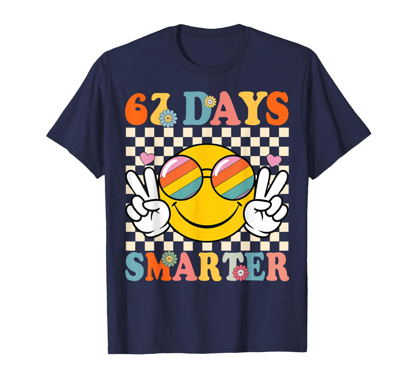 Retro 67 Days Smarter 67 Days of School Groovy Teacher Boy T-Shirt